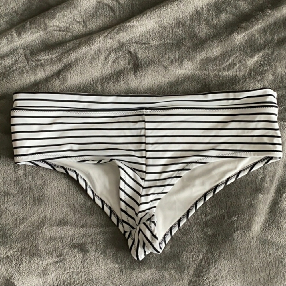 Victoria Secret Cheeky BoyShort Stripe Swim Bottom